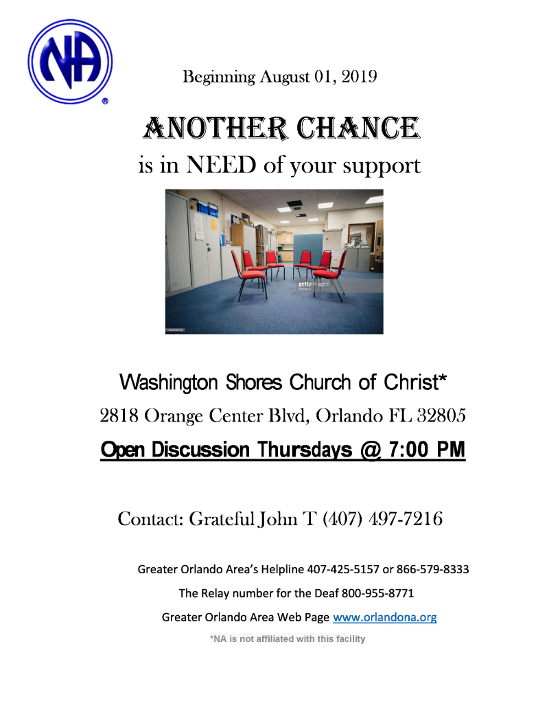 Flyers | Greater Orlando Area of Narcotics Anonymous